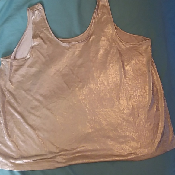 Metallic gold tank top
